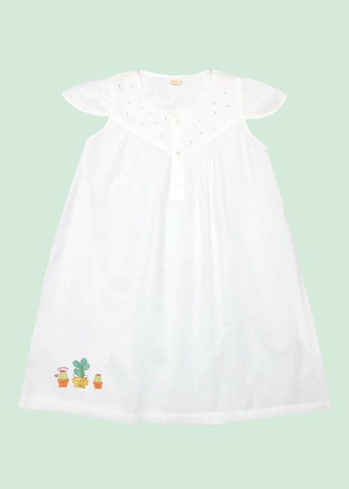 White Nightdress Cactus for Girls